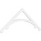 Ekena Millwork Pitch Legacy Architectural Grade PVC Gable Pediment, 72"W x 27"H x 1"P (9/12) GPP072X027X100LEG - alternate 1